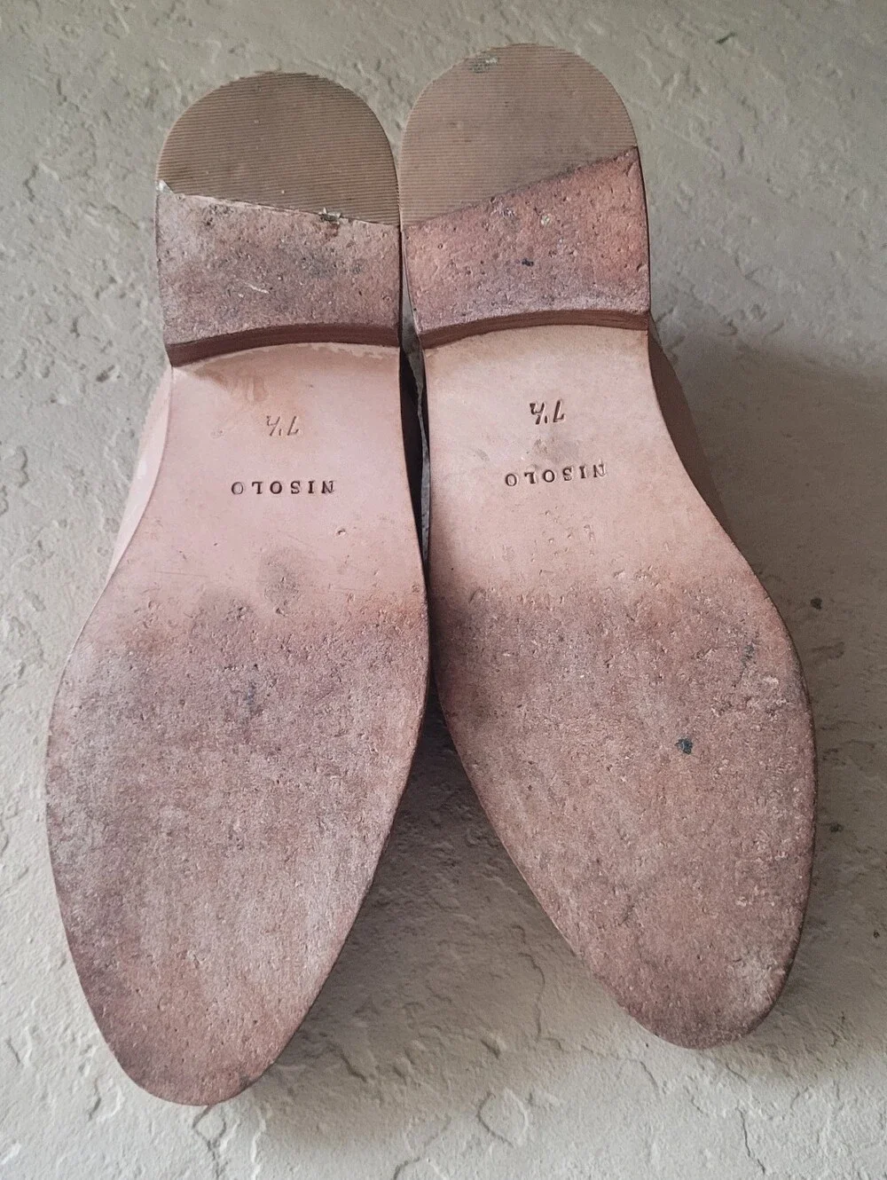 Size 7.5 Nisolo Emma D'Orsay Oxford Leather Almond Women Loafers